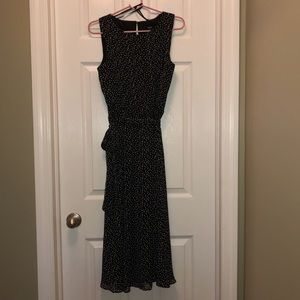 Mid Length polka dot sleeveless dress